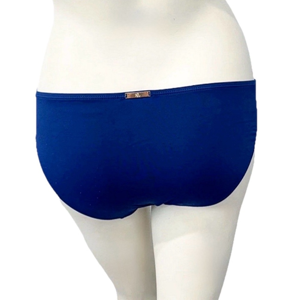 Lauren Ralph Lauren Blue Bikini Bottoms Classic Swim - Picture 3 of 6